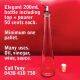 Elegant 200ml bottles